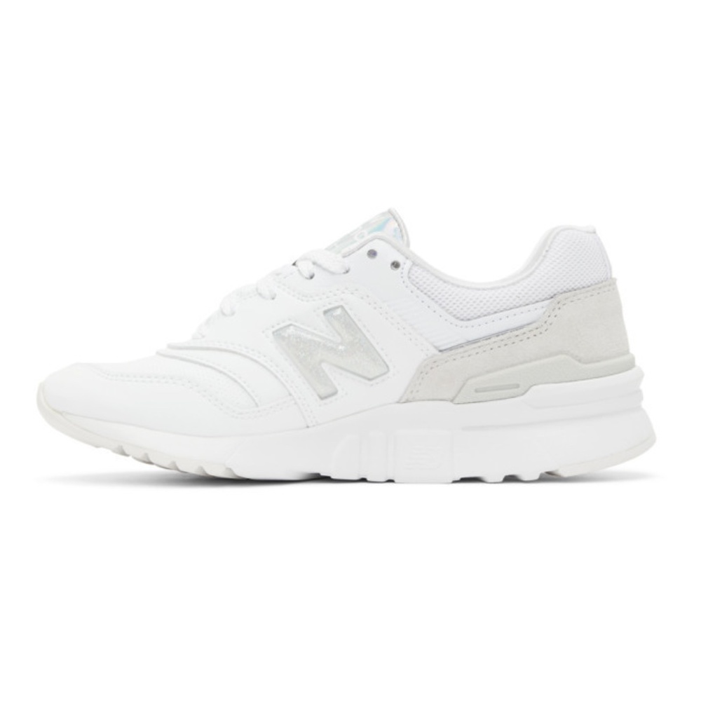 SOLD !! New Balance 997H Shoes in White and Iridescent - Picture 1 of 11